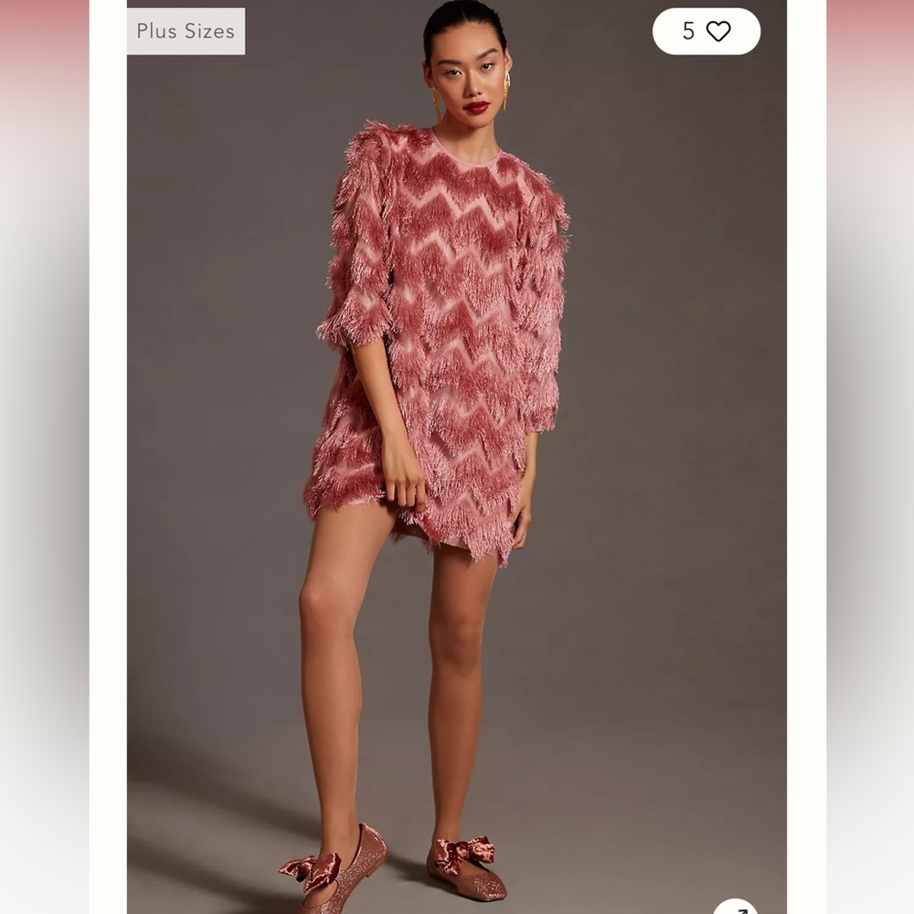 Hutch Fringed Chevron Dress from Anthropologie